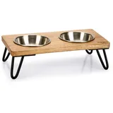 Designed by Lotte Linga Futterautomat für Katzen - Brown Ø 2x160ml