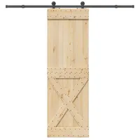 vidaXL Narvik rechts 70 x 210 cm Natürlich/Schwarz
