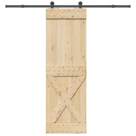 vidaXL Narvik rechts 70 x 210 cm Natürlich/Schwarz