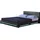 Home Deluxe - LED Bett Asteroid Dunkelgrau, 180 x 200 cm - Inkl. Lattenrost I Polsterbett Design Bett inkl. Beleuchtung - Dunkelgrau