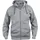 New Wave Rundhalspullover Basic Hoody Full Zip Grau 4XL