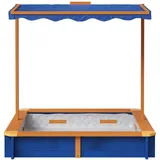 Teamson Home Teamson Kids Großer Garten Sandkasten aus Holz mit Deckel, und Baldachin