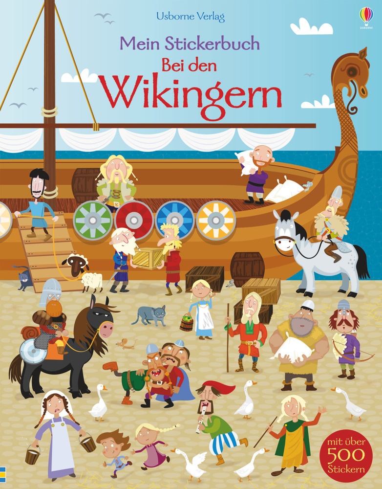 Mein Stickerbuch: Bei Den Wikingern - Fiona Watt  Kartoniert (TB)