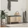 vidaXL Sitzbank Flurbank mit Kissen mit Speicher Sonoma-Eiche 80 x 38 x 46 cm