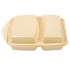 Menüboxen 2-teilig, weiß/beige AG-3522 , 1 Karton = 4 x 50 = 200 Stück