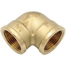 GENERAL FITTINGS Messing Winkel 3/4' Dn20 Rohrwinkel Bogen Rohrbogen Biegung