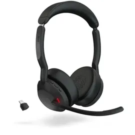 JABRA Evolve2 55 UC Stereo USB Headset schwarz USB-C Ladestation