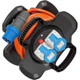 Brennenstuhl Gummi-Kabelhaspel X-Gum, CEE 230V/16A auf 2x CEE 230V/16A, 10m, H07RN-F 3G2,5