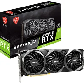 MSI GeForce RTX 3060 Ventus 3X 12G OC 12 GB GDDR6 1807 MHz