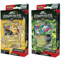 Pokémon Kampfdeck Kapu-Riki ex oder Eisenblatt ex