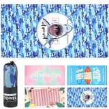 discoball Strandtuch 160x80 cm Mikrofaser Handtuch, Badetuch Strandlaken Microfaser Handtücher, Weiches Leichtgewicht Kompakt Campinghandtuch für Sport Reise Strand Sauna