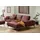 W.Schillig Ecksofa "run, Designsofa mit tollem Sitzkomfort, bequem, L-Form", rot (rosso marone z73), B:299cm H:88cm T:178cm, Longlife Xtra-Leder Z73: Naturwalkleder der Luxusklasse aus den erlesensten Rohhäuten.