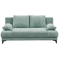 Black Red White Carryhome Schlafsofa Pastellgrün, Textil, 2-Sitzer, Füllung: Schaumstoffflocken,Schaumstoffflocken, 211x96x105 cm, Wohnzimmer, Sofas & Couches, Schlafsofas, Schlafsofas