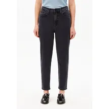 ARMEDANGELS MAIRAA HIGH WAIST MOM JEANS | recycelter Baumwoll Mix Comfort Stretch - schwarz (29-34)