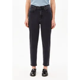 ARMEDANGELS MAIRAA HIGH WAIST MOM JEANS | recycelter Baumwoll Mix Comfort Stretch - schwarz (29-34)