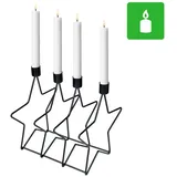 Marrakesch Orient & Mediterran Interior Adventskranz Adventkranz Weihnachtsdeko Kerzenständer Meligne, Handarbeit schwarz