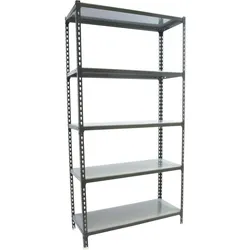 SimonRack Simonclick schraubenloses Metallregal 5 Böden. Farbe ANTHRAZIT/VERZINKT 1800x900x400 mm