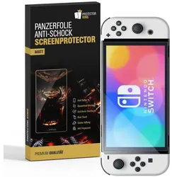 4x Panzerfolie für Nintendo Switch Oled Anti-Shock matt entspiegelt Displayschutz Schutzfolie Folie Screen-Protector