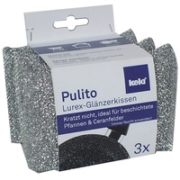 Kela Sparkle Schwämme Pulito 3tlg Polyester Silber,