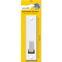 Schellenberg Abdeckplatte Standard Maxi 18,5 cm Einlasswickler Weiß