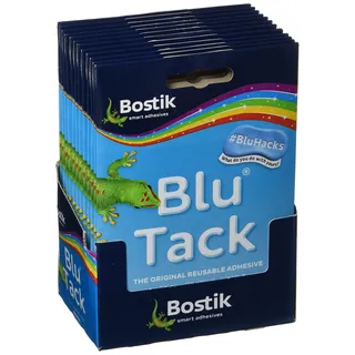 Bostik Blu-Tack 801103 Klebemasse, ungiftig, 12 Stück