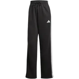 adidas Essentials 3-Streifen Open-Hem French Terry Damen Hose, schwarz - XL