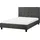 Beliani Bett mit Lattenrost Stoff La Rochelle 140 x 200 cm