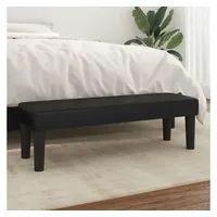VidaXL Sitzbank Schwarz 100x30x30 cm Kunstleder