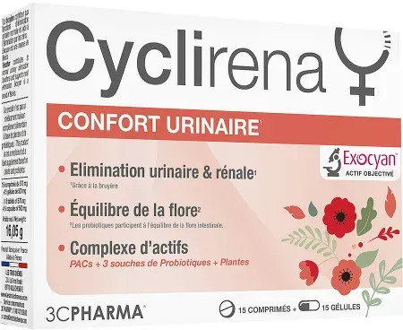 3C Pharma Cyclirena Harnkomfort 15 Tabletten + 15 Kapseln
