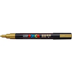 uni-ball POSCA PC-3M Acrylstift gold 0,9 - 1,3 mm, 1 St.