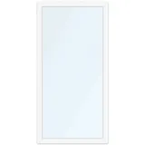 Terrassentür 100 x 200 cm, Kunststoff Profil IDEAL 4000, 1000 x 2000 mm, Weiß, einteilig Dreh-Kipp-Beschlag, 2-fach Verglasung