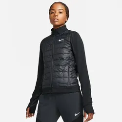 NIKE Damen W NK TF SYNTHETIC FILL JKT, BLACK/REFLECTIVE SILV, L