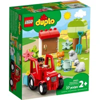 LEGO® Konstruktionsspielsteine LEGO® Duplo 10950 Traktor und Tierpflege, (27 St)