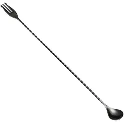 Poseidon Barlöffel, Cocktaillöffel mit Olivengabel, 1 Stück