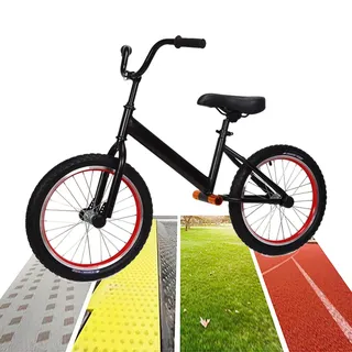 Laufräder Lauflernrad 18 Zoll Luftreifen Laufrad für Erwachsene/Groß Jungen Kind, Schwarz Großes No-Pedal Fahrrad Trainieren, für Teenagergröße: 140-175cm, Belastung: 90kg