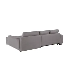 bobb Eckcouch Cordstoff 2-Sitzer Grau