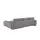 bobb Eckcouch Cordstoff 2-Sitzer Grau