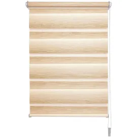 LIEDECO Doppelrollo Farbverlauf 70 x 150 cm braun