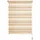 LIEDECO Doppelrollo Farbverlauf 70 x 150 cm braun