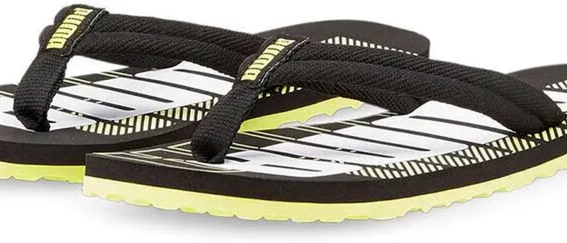 Puma: Unisex-Badesandalen für Kinder (8-16 Jahre), Schwarz, EU 39
