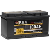 BSA EFB Batterie 100Ah 12V Start Stop Batterie Autobatterie Starterbatterie