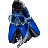 mares aquazone Mares Schnorchelset - Blau, - Gr: Medium