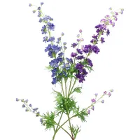 Frank Flechtwaren Blume Rittersporn, 2er Set, Textilblüten, Kunststoff Maße: