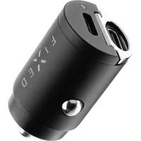 FIXED Dual USB-C Car Charger 30W, Schwarz