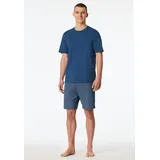 SCHIESSER Pyjama Casual Essentials Blau 58
