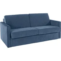 PLACES OF STYLE Schlafsofa »GOLDPOINT 182cm, Dauerschläfer, Liegefläche 140/200 cm, 3-Sitzer mit Bettfunktion, Bonell-Federkernmatratze blau