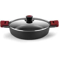Bra Premiere A410524 Kochtopf Rund Schwarz, Rot
