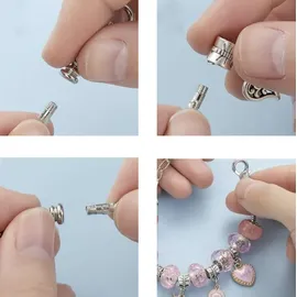 Kruzzel Schmuckset Schmuckbastelset 69 Stück 3 Armbänder 3 Halsketten