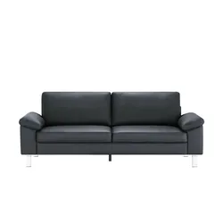 Einzelsofa aus Echtleder Bena , blau , Maße (cm): B: 228 H: 86 T: 97