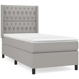 vidaXL Boxspringbett 100 x 200 cm Hellgrau